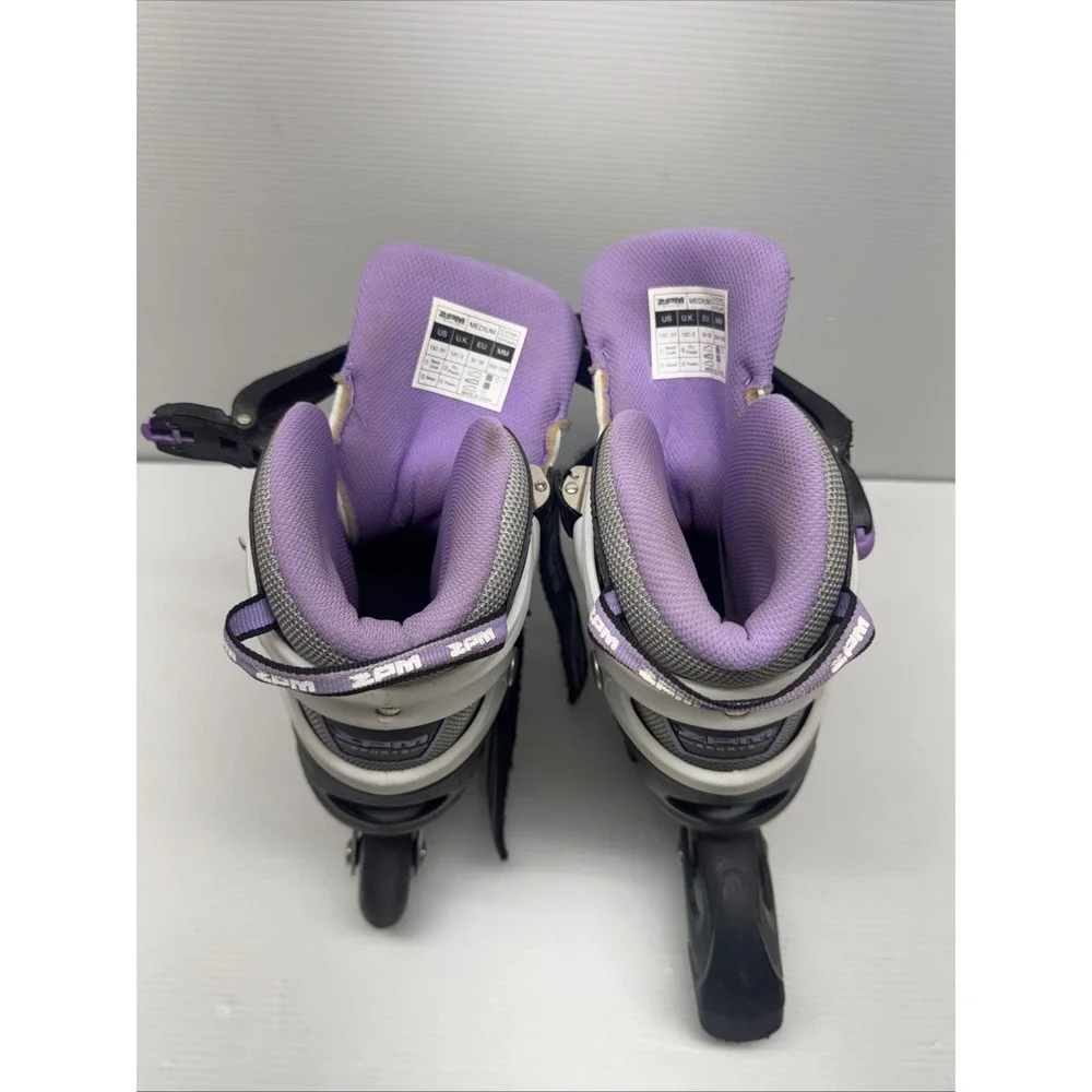 2PM Sport Girls Cytia Purple Adjustable Illuminating Inline Skates Size Medium